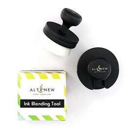Altenew Large Ink Blending Tool, Ergonomic Handles, Soft White Bristles, Blending Brush, Sponge for Inking, Card Making, Scrapbooking
