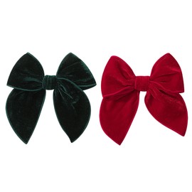 Ddnfo Pinzas Para El Cabello Con Lazo De Colores Sólidos Para Niñas Y Mujeres, Pinzas De Cocodrilo, Accesorios Para El Cabello Para Niñas Pequeñas (F150) (Rojo, Verde Rojo.Verde Oscuro 1 Unidad (Paqu