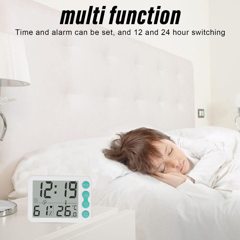 Indoor Digital Temperature Humidity Meter Multifunctional Electronic Thermometer Hygrometer with
