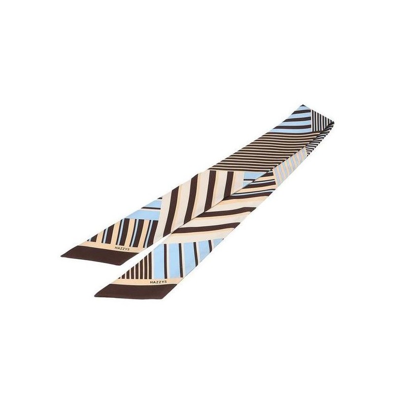 Hazzys (광주신세계)블루 스트라이프 실크100 스카프 HIMU5E813B1 (Shinsegae Gwangju) Blue Stripe