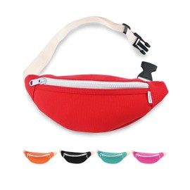 Fanny Pack for Kids, Small Waist Bags for Boys and Girls, Fashionable Waist Pack, Crossbody Belt Bag with Adjustable Strap, Lightweight Chest Bag for Sports Running, Camping, and Travel
