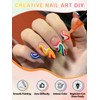 48 Colors Nail Art Pens Set 3D Acrylic Paint Nail