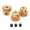 RC Motor Gear 16T M0.6 Copper RC Pinion Motor Gear
