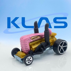 Hot Wheels Dragtor (Pink, Black & Gold Let's Race) 9/10 HW Metro - 2024-176/250 (Short Card) - includes a KLAS Car Keeper Protector Case - HTB20