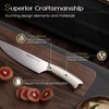 Knife Set, Astercook Kitchen Knife Set with Block, 15 Pcs