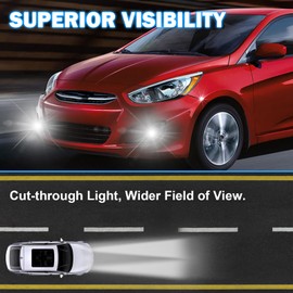 Fit For 2012-2017 Hyundai Accent Fog Lights with DRL and turn signal Full Kit with Switch and Harness (LED Version)