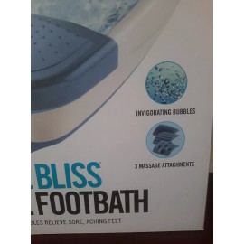 HoMedics Bubble Bliss Deluxe Foot Spa Bubble Foot Massager. New