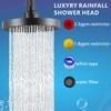 High Pressure Rain Shower Head, 6 Inch Round Fixed Shower