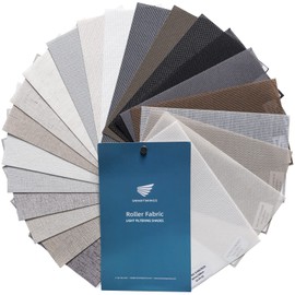 SmartWings Motorized Light Filtering Shades, Work with Matter Thread Apple Homekit, Alexa SmartThings Google, Cordless Window Shades with Remote Control, Rechargeable, Custom Size, Fabric Sample