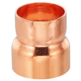 PATIKIL Copper Fitting 45mm to 38mm Inner Diameter Copper Reducer 99.9% Pure Copper Reducing Coupling Pressure Fitting Pipe Tube Connector Adapter with Hot Hot Welding