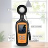 Digital Light Meter,V·Resourcing Handheld Illuminance Meter with Ambient Temperature Measurer,Range