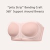 DEANGELMON Strapless Bra for Women Front Closure Non-Slip Padded Bandeau