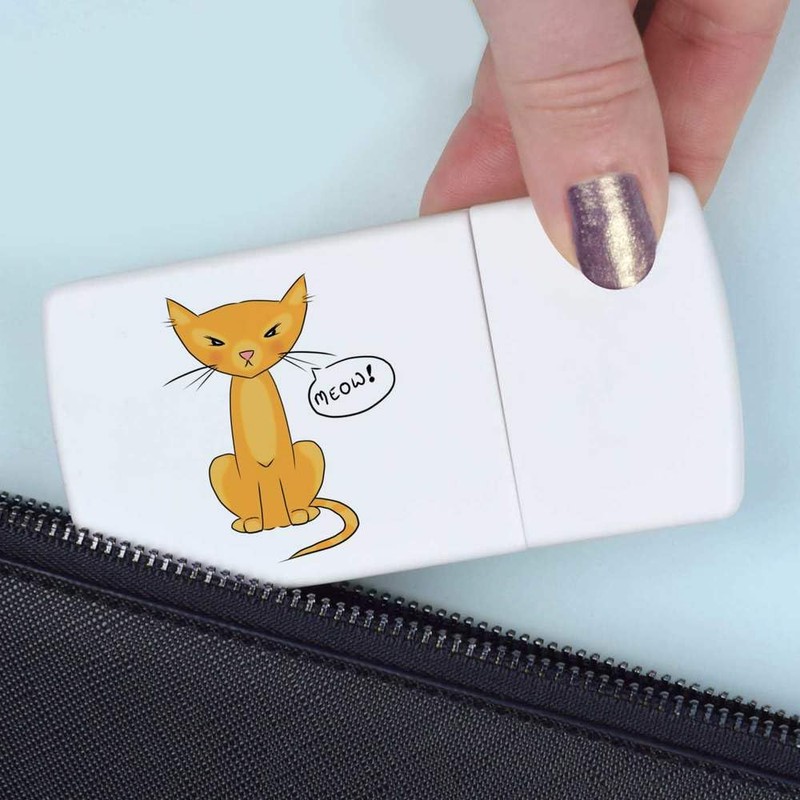 'Cat Says Meow!' Pill Box with Tablet Splitter (PI00029259)