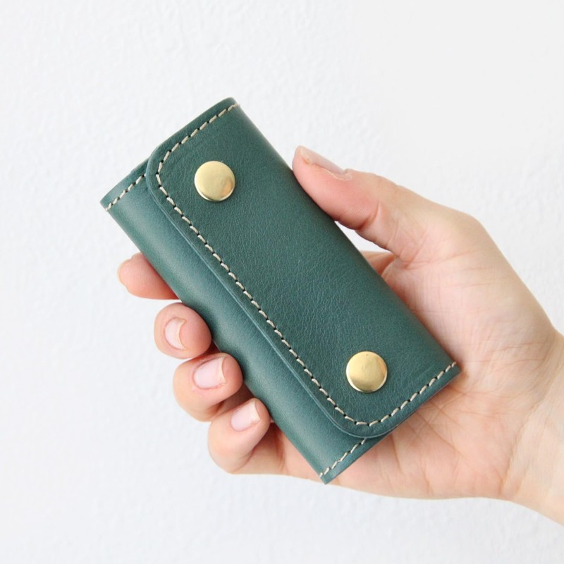 Polcolosso Leather Key Case, Genuine Leather, Smart Key Case, Men's,