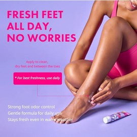 Crema Pies Control Olores Larga Duración Neutraliza Olor Fuente Hidrata Secos Agrietados Extracto Hongo Natural