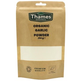 Organic Garlic Powder-Certified Organic, Non-GMO, Vegan, No Additives, No Preservatives, Resealable Bag by Thames Organic 500g