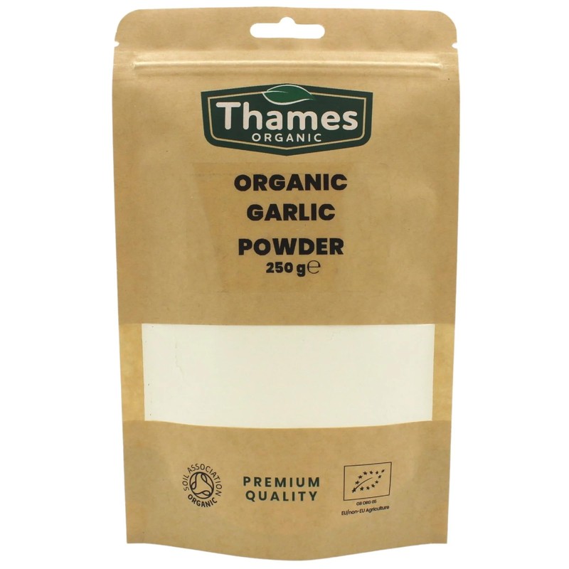 Organic Garlic Powder-Certified Organic, Non-GMO, Vegan, No Additives, No Preservatives,