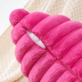 JOTOM Set of 2 Double-Sided Faux Fur Plush Cushion Covers, Decorative Soft Cushion Cover, Modern Cushion Cover, Sofa Cushion, Decorative Cushion Cover for Living Room, Bedroom Decoration (45 x 45 cm,