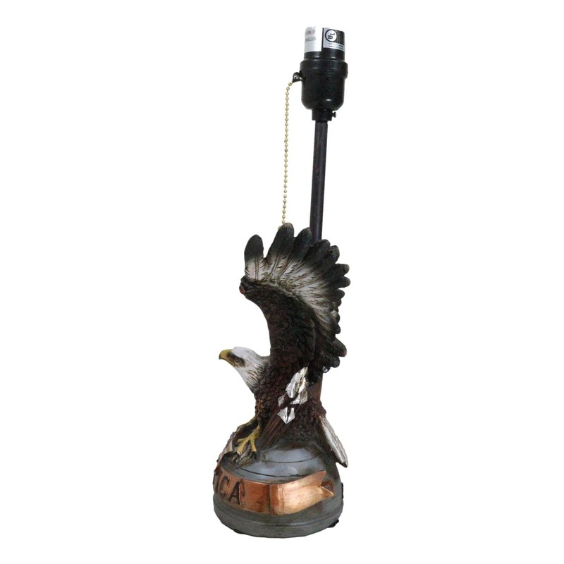 Ebros Gift Patriotic Bald Eagle With American Flag Star Memorial
