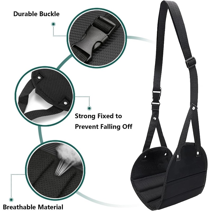 Mumoo Bear Airplane Foot Hammock, Portable Airplane Footrest, Adjustable Foot