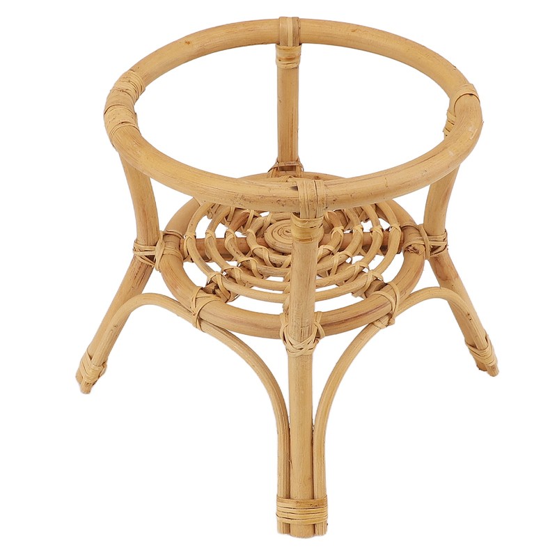 Plant Stand Flower Pot Rack Rattan Minimalist Stable 9.4in Diameter