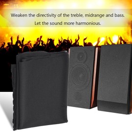 VBESTLIFE Speaker Gille Stereo Grill Case Mesh Cloth Fabric Cloth Protection Dust Cover for Audio 1.7 m x 0.5 m (Black)