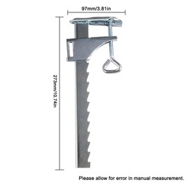 TopHomer Parasol Base Garden Balcony Parasol Clamp Aluminum Clip for Fixing Parasols, Flashlights, Flags, Outdoor Decorations