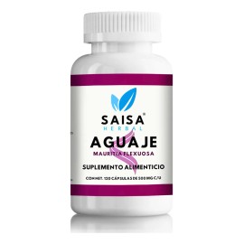 Aguaje Orgnico 100 Puro  120 Cpsulas  Saisa Herbal  Equilibrio Hormonal Femenino  Realza Glteos y Caderas  Belleza Natural                            