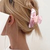 Canitor Hair Claw Clips for Women Bow Marbled Diamond Hair