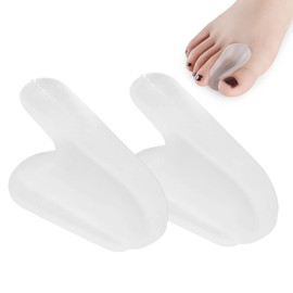 ANGGREK Toe Separator, Silicone Gel Hallux Valgus Separator Bunion Corrector Hammer Toe Separator Toe Spacers Pads for Foot Care Crooked Toes(S)