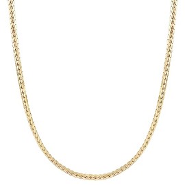 Artiqo Simplicity Women's Necklace Gold Stainless Steel (Gold, Silver) – Snake Chain Made of Stainless Steel Adjustable (39 + 5 cm) – Statement Chain – Suitable for Multi Layer – Model Simplicity,