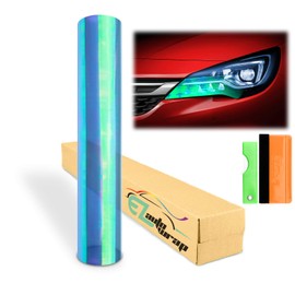 Free Tool Kit 12"x108" (1FT x 9FT) Chameleon Neo Xenon Light Blue Headlight Taillight Fog Light Side Marker Vinyl Tint Film Self Adhesive