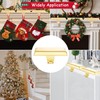 Guojanfon Christmas Stocking Holders Mantel Stocking Hangers Metal Hanging Hooks