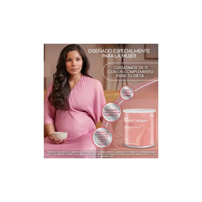 Péptidos Colágeno Hidrolizado Matercollagen Polvo Lata 300g Sin Sabor