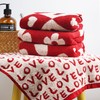 Leisofter Valentines Day Hand Towels for Bathroom(2 Pcs, 13" x