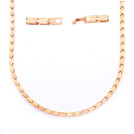 [Hide] Women's Necklace, Titanium, Hematite, Magnetic Necklace, Anti-Static, Fashion Jewelry, 18.7 inches (47.5 cm), Titanium Germanium Necklace, Germanium Necklace