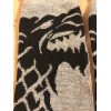 GAME OF THRONES WOMEN’S SOCKS —WOLF—Grey And Black SIZES 4-10