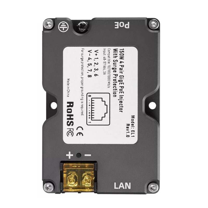 Power Over Ethernet Injector 150W Gigabit Passive Power Over Ethernet