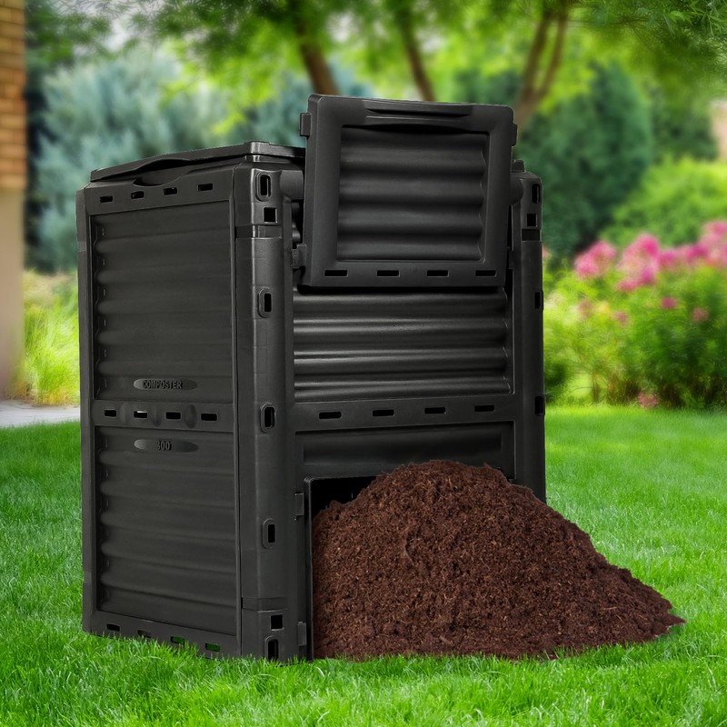 BIOGRN Compost Bin Outdoor 80 Gallon (300L) Large Compost Bin