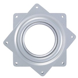 4" Square Rotating Swivel Plate Lazy Susan Turntable Revolving Bearing Bar Stool Swivel Seat Replacement Corrosion-Resistant and Rust-Proof for TV Rack Desk Tool Dining-Table Serving