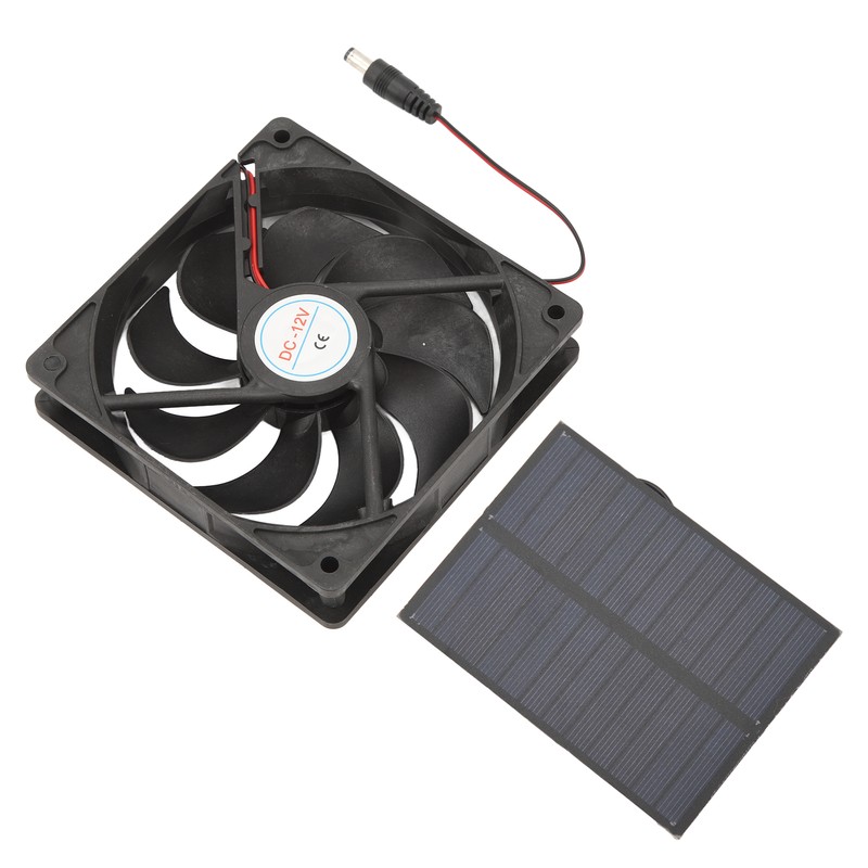 Outdoor Solar Panel Fan Kit Monocrystalline Silicon for Caravans Campers