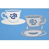 Tea Cup & Saucer Metal Cutting Dies, Stencil, Card Making,