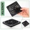 Aerzetix: 2 x PC Computer Cooling Fan, Protection Grills 92x92