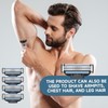 24PCS Premium Razor Blade Refills for Men - Dual Lubrication