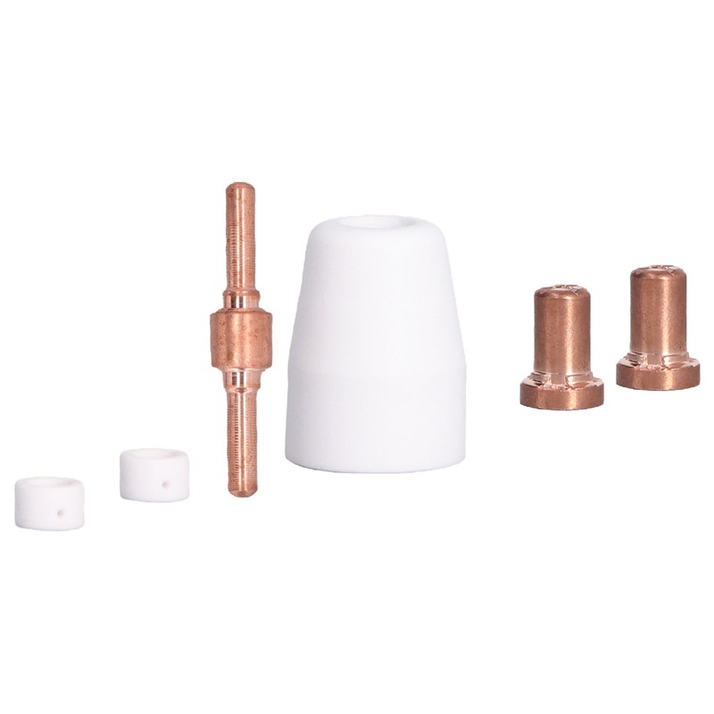 110 Pcs Plasma Torch Accessory Set Porcelain Nozzle Cups Extended