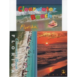 Clearwater Beach, Florida Postcard 3 pack of Postcards