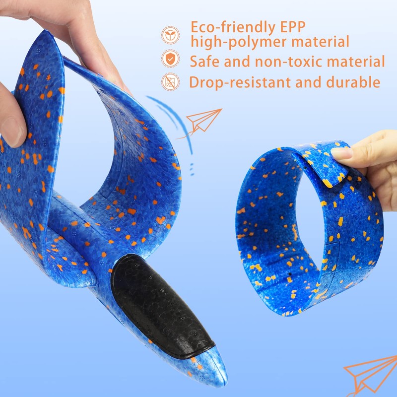 Vcostore Polystyrene Throwing Aeroplane, Pack of 2, Children’s Toy, Large