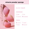 REAL TECHNIQUES New Foam Technology 2 Pack Miracle Powder Sponge