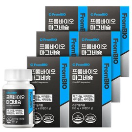 Frombio 프롬바이오 마그네슘 60정x6박스/12개월 비타민 Frombio Magnesium 60 tablets x 6 boxes / 12 months Vitamin
