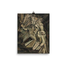 Vintage Images Marcel Duchamp's Nude Descending a Staircase, No. 2 1821 - Premium Luster Photo Paper Poster (8x10)